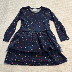 Hanna Andersson star dress, size 5 toddler/girls